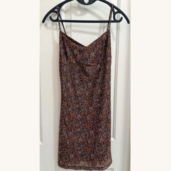 Motel Rocks Brown Floral Slip Dress – Small - Picture 1 of 10